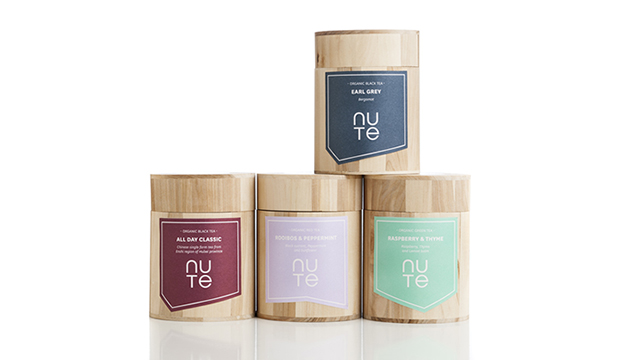 NUT TEA collection with Earl Grey; All Day Classic; Rooibos and Peppermint; Strawberry and Thyme - Scandianvia Standard