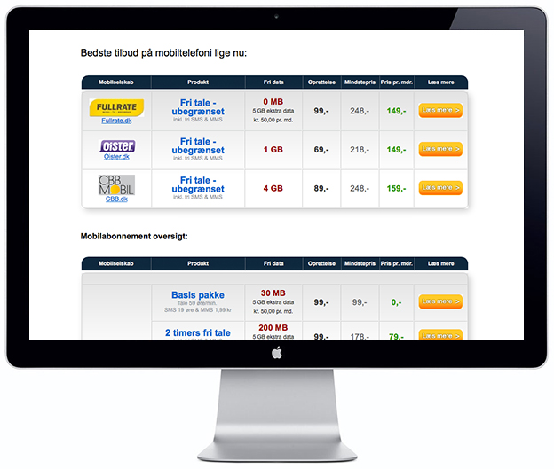 Compare Mobile Phone Plans - Scandinavia Standard