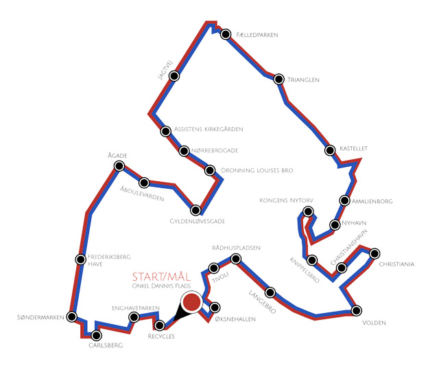 Copenahgen Classico Route - Vintage Bike Race - Scandinavia Standard