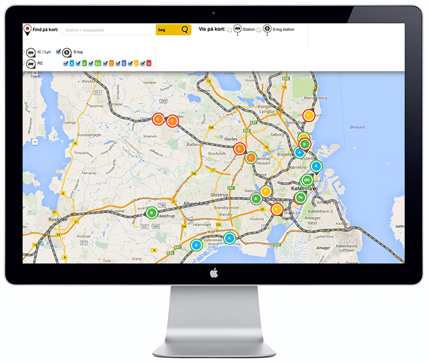 Live S-Train Map - Scandinavia Standard