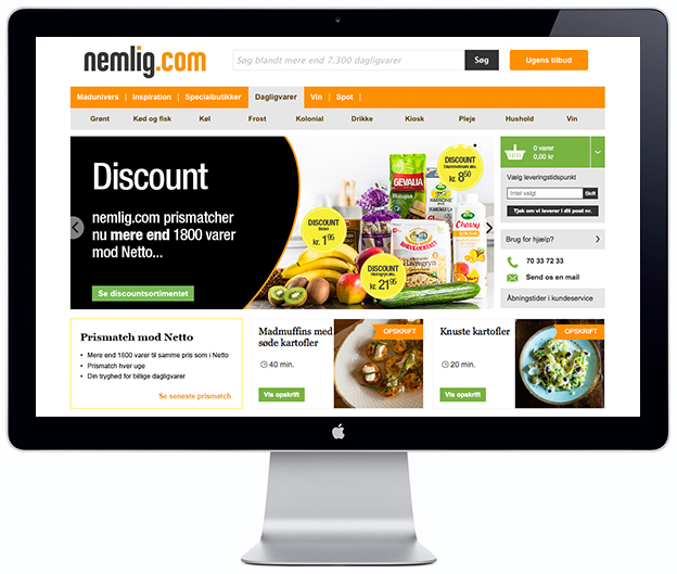 Nemlig Online Supermarket - Scandinavia Standard