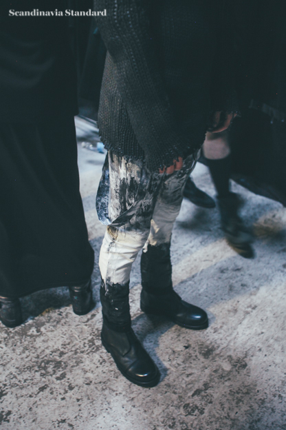 14. Rad paint jeans - Asger Juel Larsen Behind The Scenes at Copenhagen Fashion Week | Scandinavia Standard