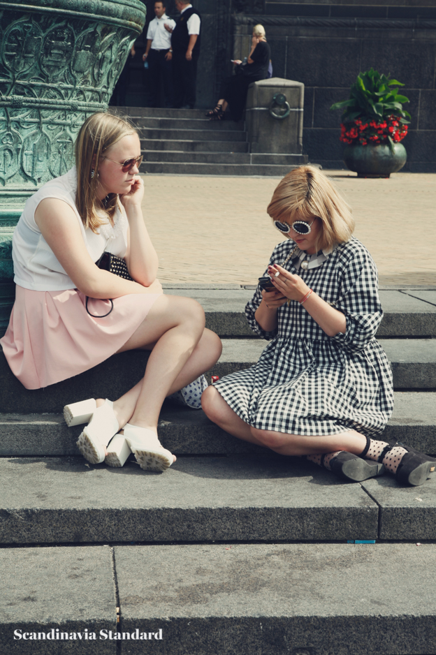 on the stpes, polka dot dress - Copenhagen Fashion Week Street Style | Scandinavia Standard