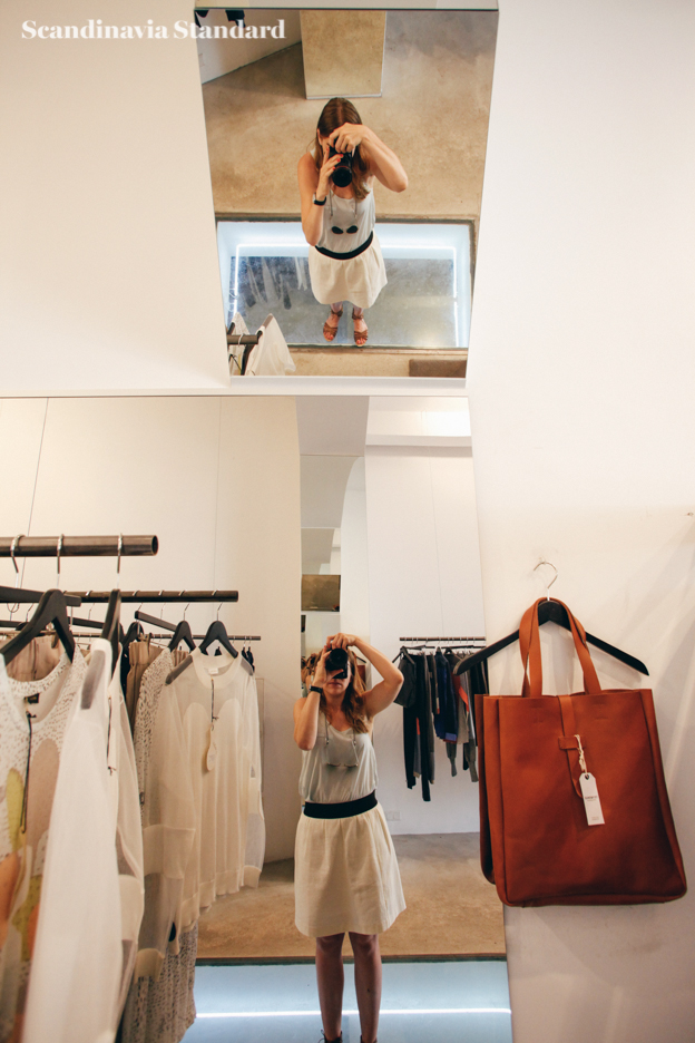 Selfie in Temporary Showroom Freya Berlin | Scandinavia Standard
