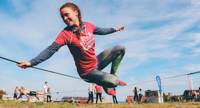 Slackline and acroyoga in Copenahgen