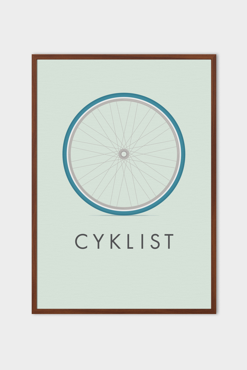 Emerybloom Cyklist graphic poster | Scandinavia Standard