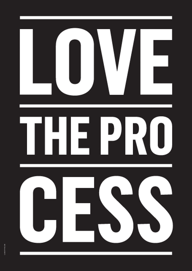 I love my type love the process poster