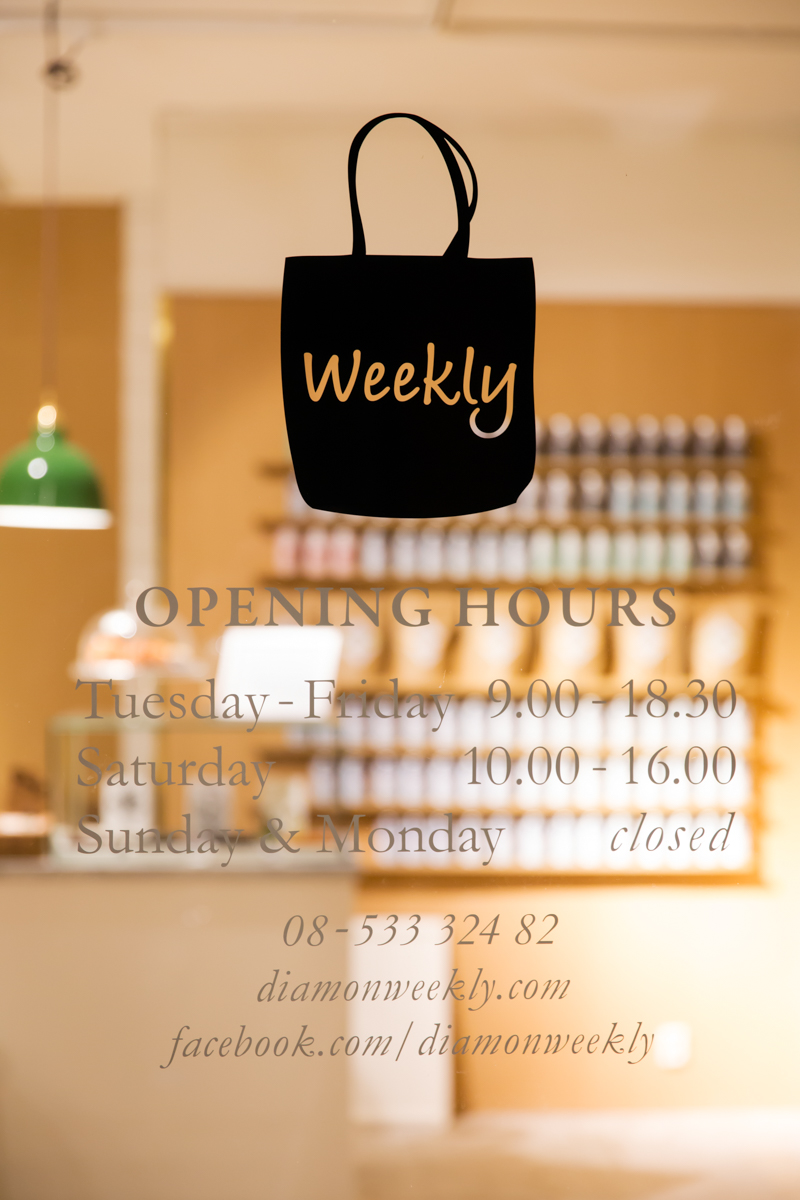 Weekly by Diamon Stockholm Opening Hours | Scandinavia Standard