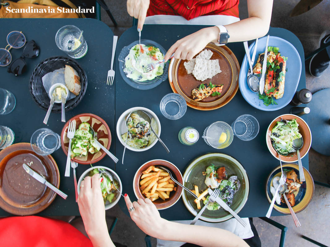 Oaxen Slip Shared Meal Flatlay Stockholm | Scandinavia Standard