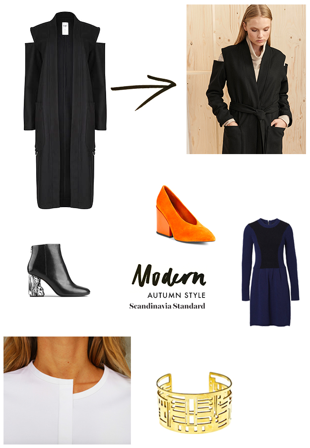 Autum Coat Modern Infographic | Scandinavia Standard