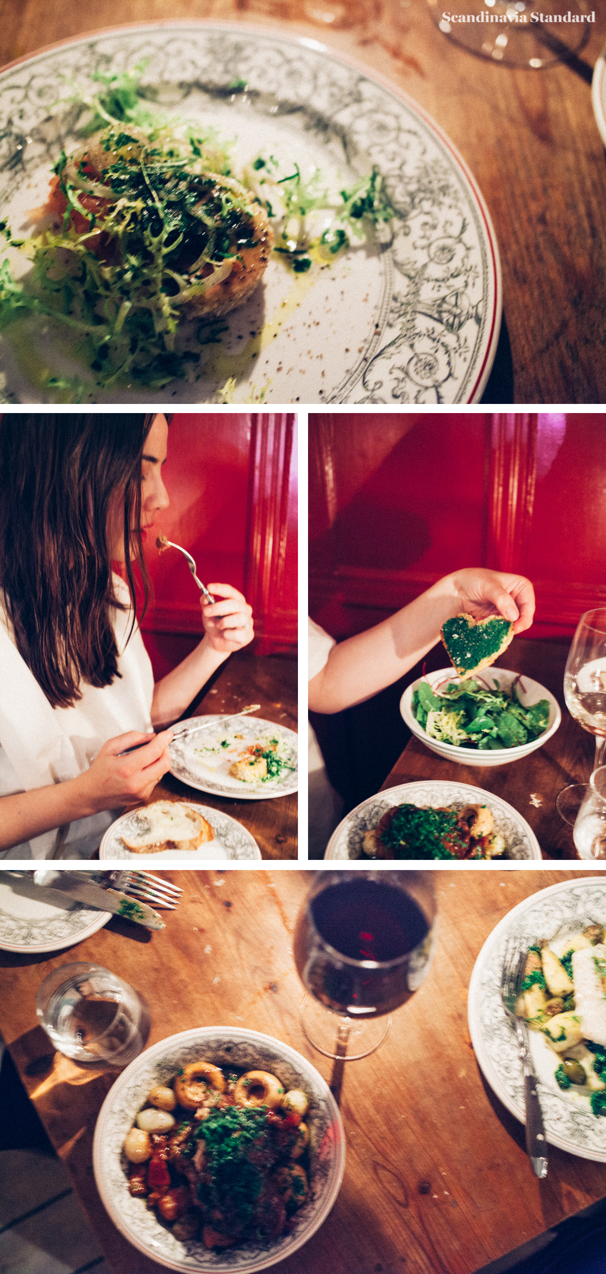 Mains - Baked cod and Coq au Vin at Je t'aime | Scandinavia Standard