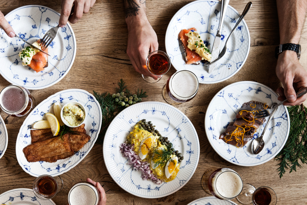 Danish Christmast Lunch Julefrokost - First Course Fish | Scandinavia Standard