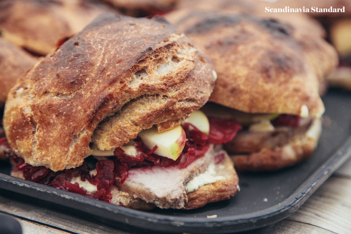 Meyers Flaeskesteg Sandwich Tray at Roskilde Festival