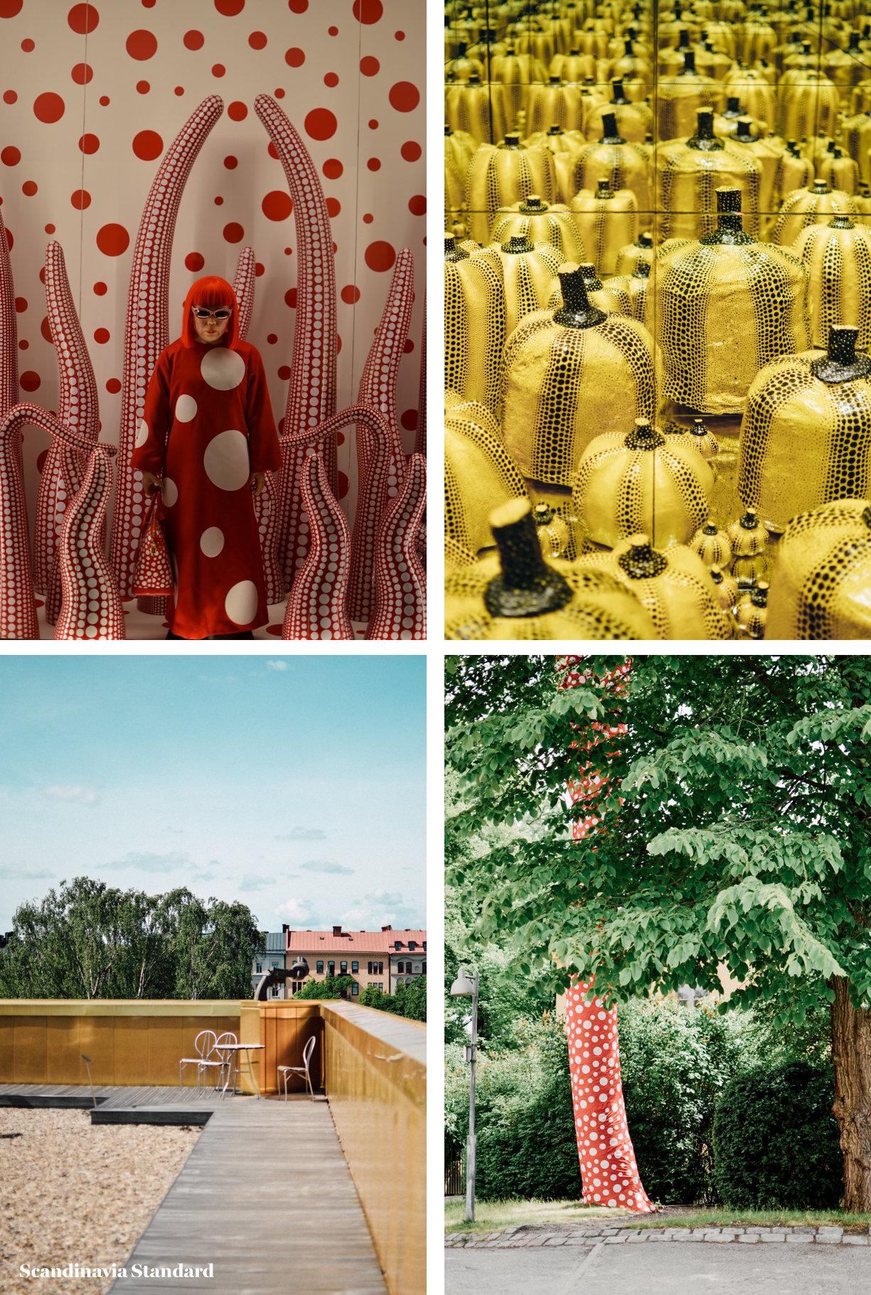 Yayoi Kusama %22In Infinity%22 Collage - ScandiSix Exhibitions I Scandinavia Standard