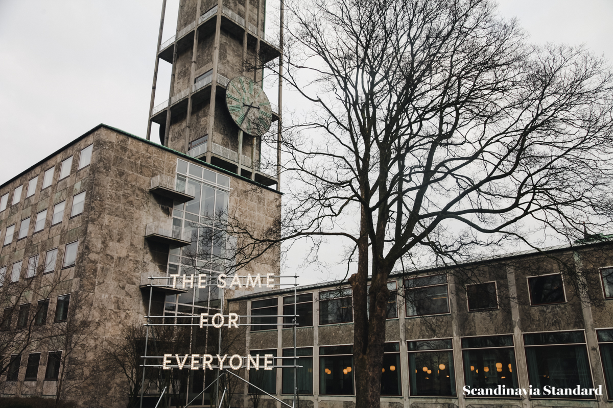 Aarhus City Hall The Same for Everyone - Culture Capital 2017