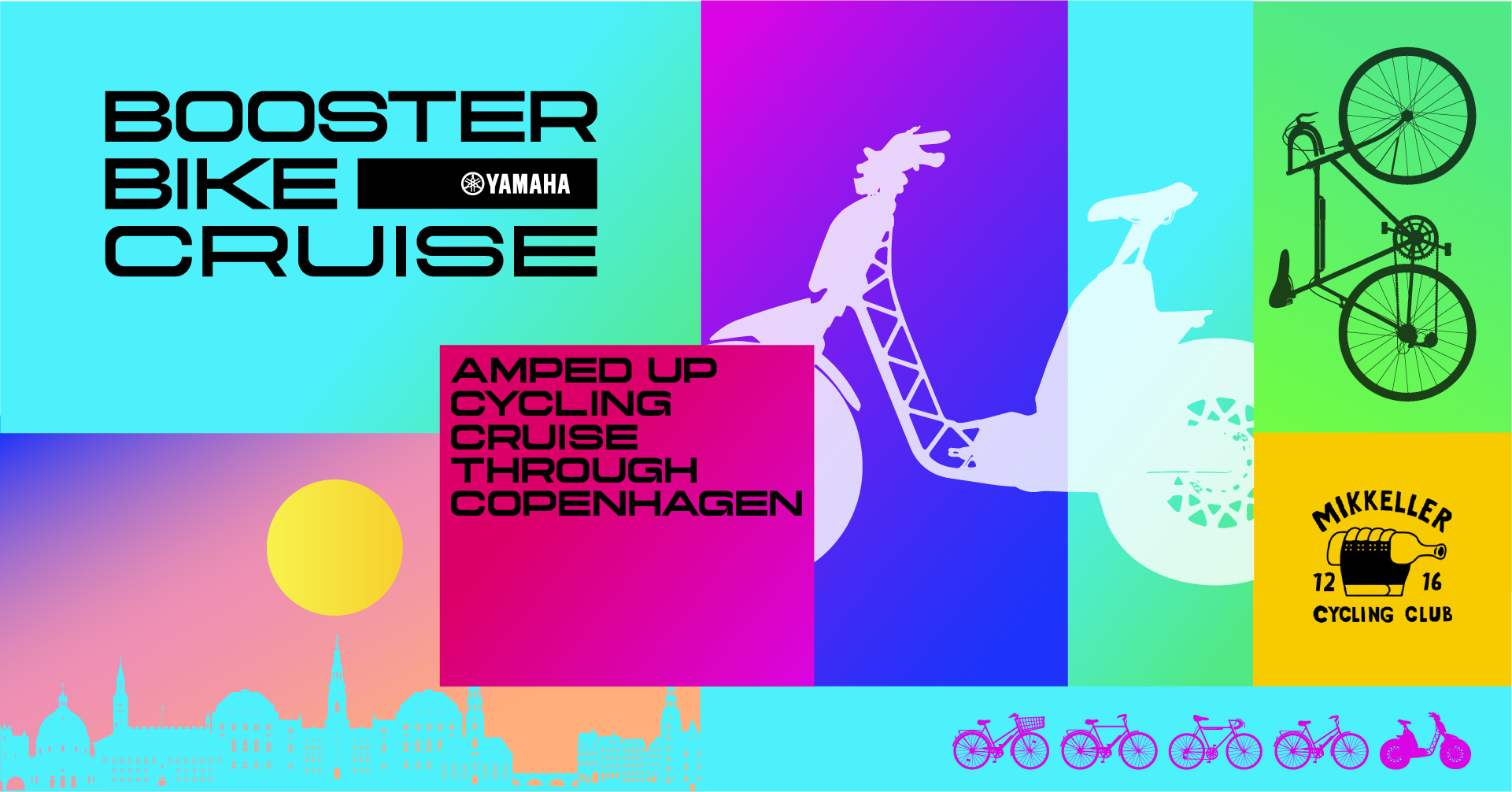 A poster for the Copenhagen bike cruise.