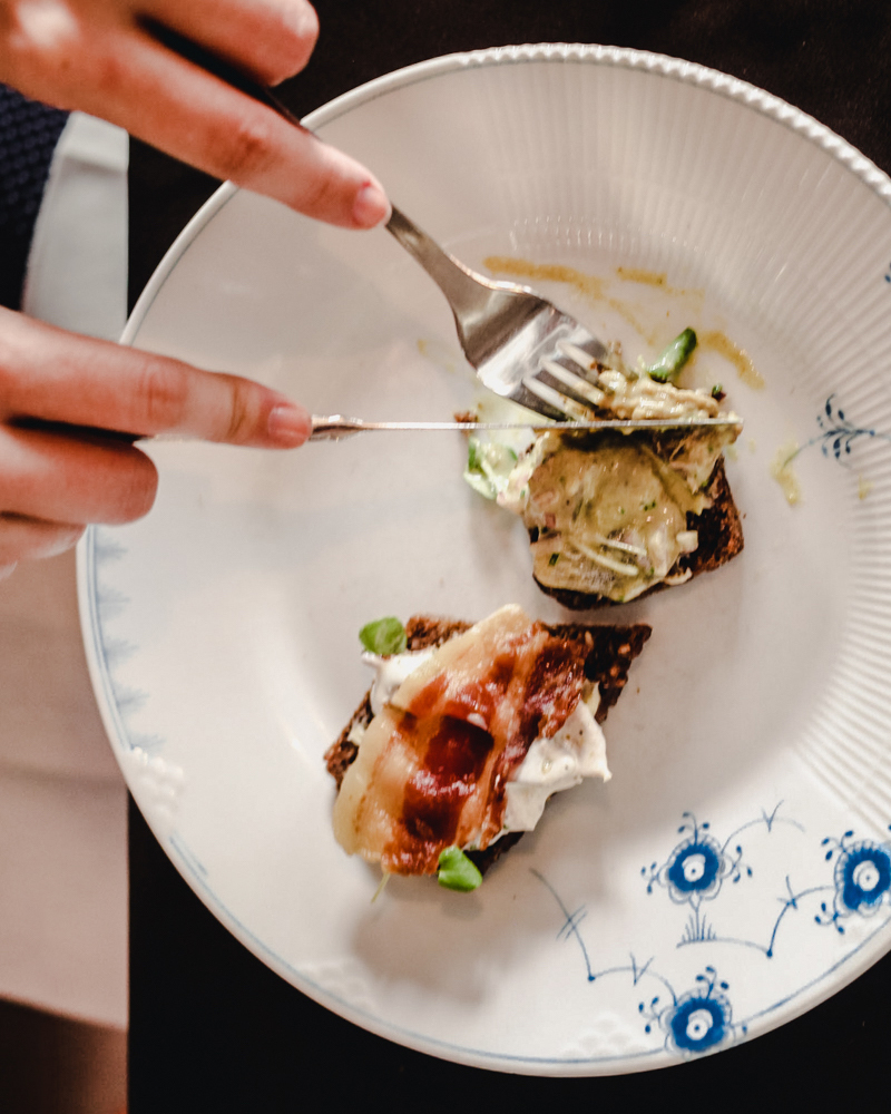 A plate of food at Copenhagen restaurants.