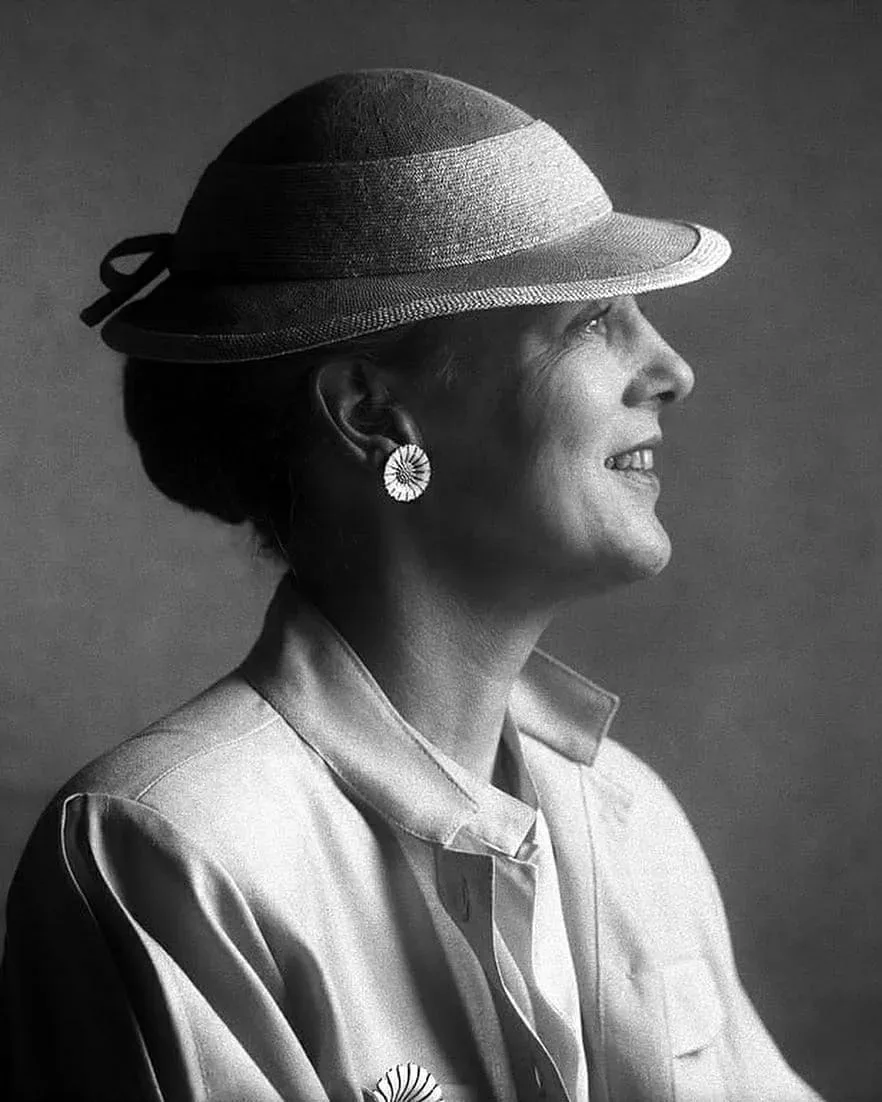 A black and white photo of a woman wearing a hat, possibly connected to the Danish royal family.