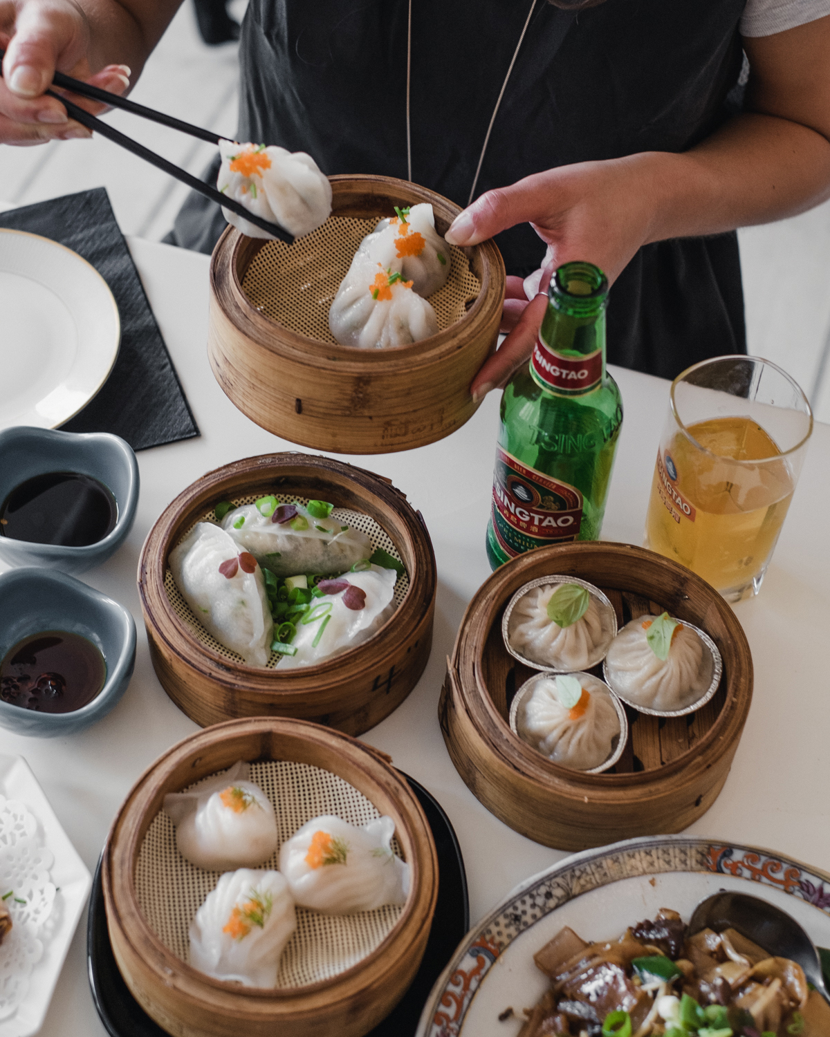 Chinese dumplings in Hong Kong.